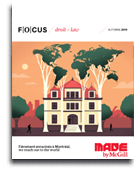 Cover of the Fall 2019 Focus Law Droit printed magazine